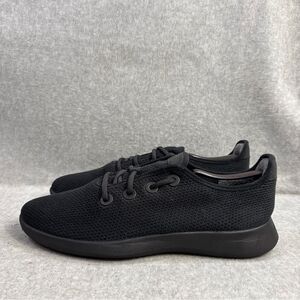 Allbirds Shoes Mens Size 12 Tree Runners TR Black Low Top Comfy Casual Sneakers